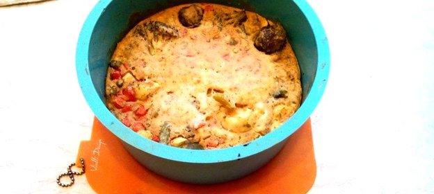 Запеканка с замороженными овощами