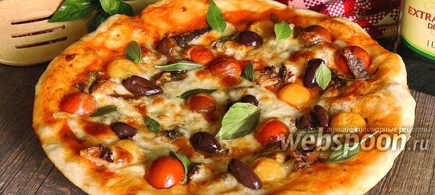 Пицца с сардинами