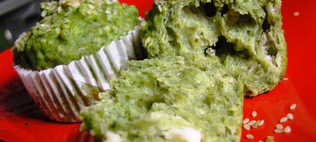 Шпинатно-сырные маффины