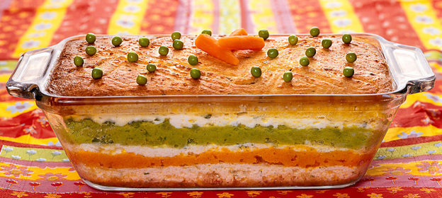 Творожная запеканка Три цвета