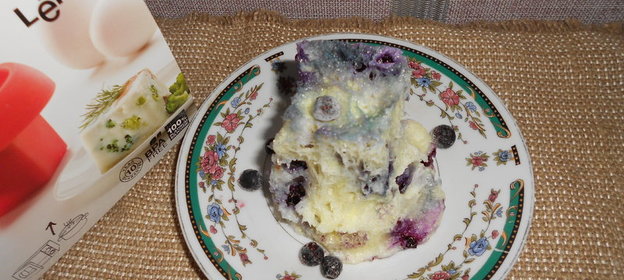 Творожная запеканка с черникой