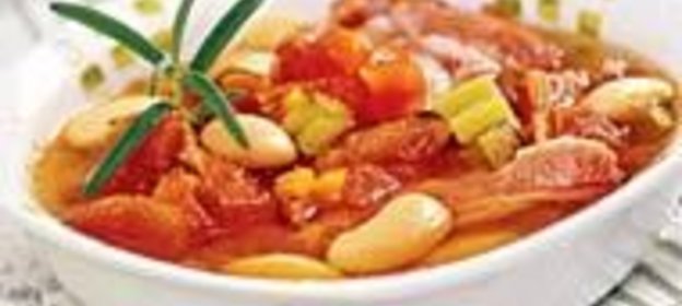 Средиземноморский суп из фасоли