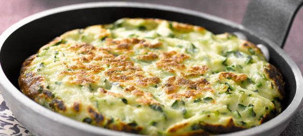Запеканка из цукини на сковороде