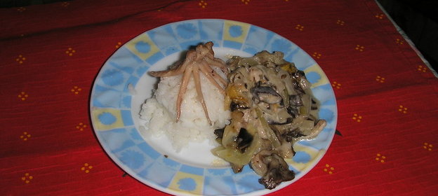 жульен из морского коктеля