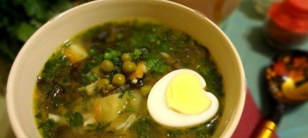 Суп из морской капусты