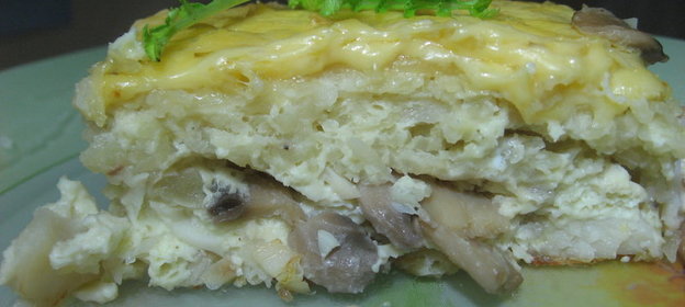 Запеканка с морским окунем