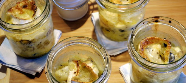 Gratin Petatou (картофельная запеканка с козьим сыром)