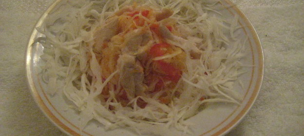 Жаркое из телятины с вишнями