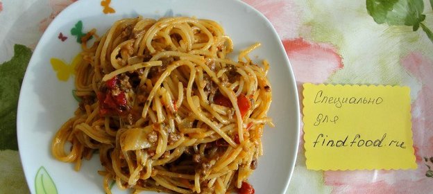 Спагетти с фаршем