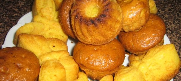 Постные морковные кексы