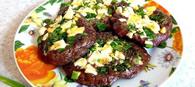 Печёночные оладьи с припёком