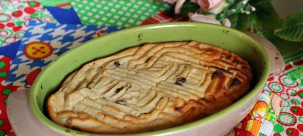 Творожно - гречневая запеканка с изюмом