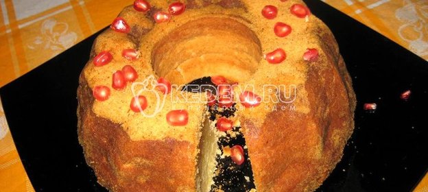 Творожный кекс с лимоном