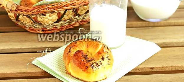 Апельсиновые булочки с миндальной начинкой