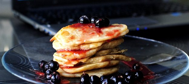 Вегетарианские оладьи на соевом молоке