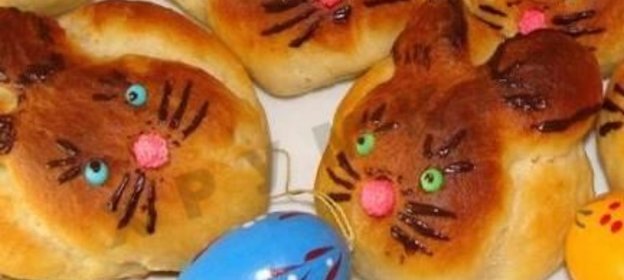 Дрожжевые булочки Зайчата