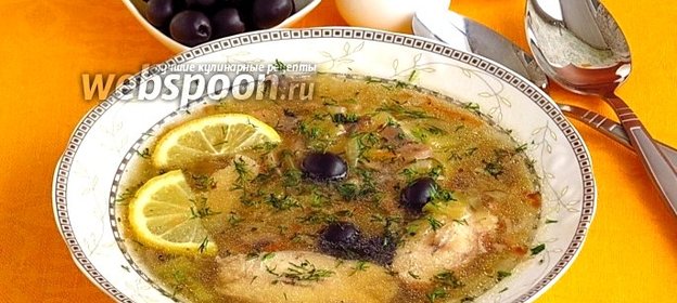 Солянка из морского окуня с грибами