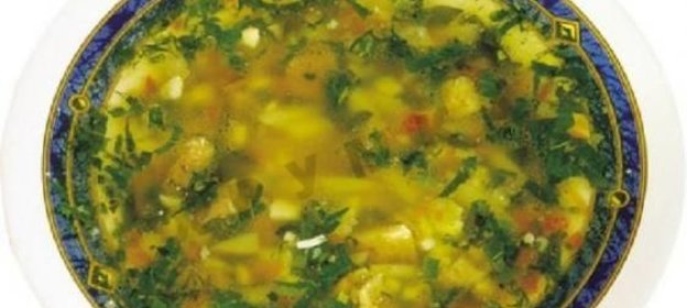 Суп из морской рыбы с кукурузой