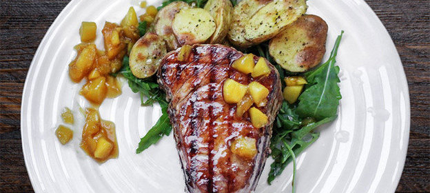 Тунец с лимонной цедрой в соусе терияки