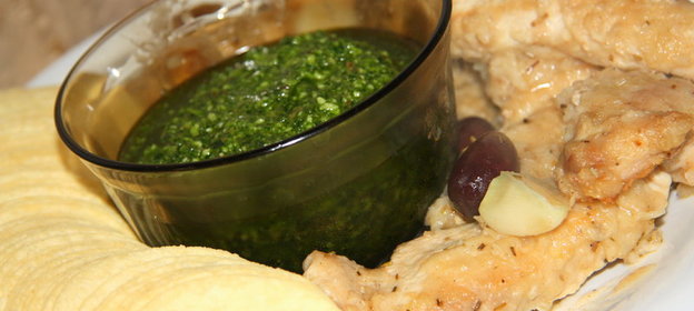 Кролик по - Марсельски с зеленым соусом (или ужин для друзей)