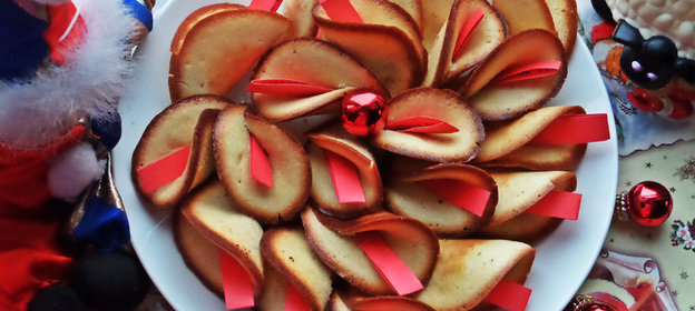 Печенье с Новогодними пожеланиями