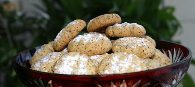 Печенье лимонное с маком и без мака