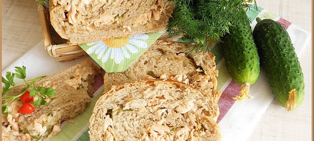 Ржаной хлеб с лососем