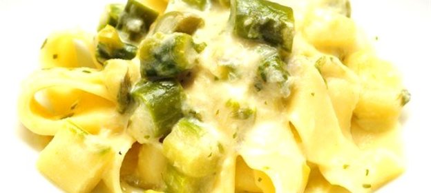 Паста со спаржей