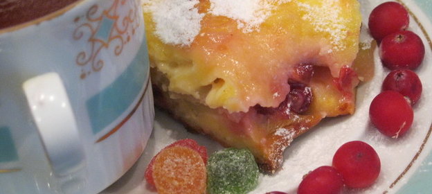 Запеканка творожно-ягодная