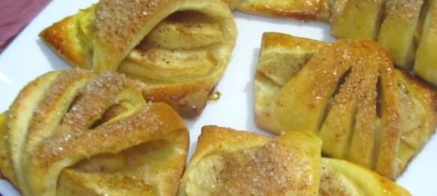 Творожное печенье с яблоками