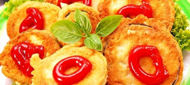 Баклажанные оладьи