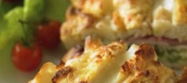 Пастернак, запесеный с сыром и печеньем