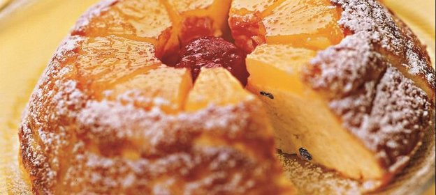 Запеканка творожная с ананасом