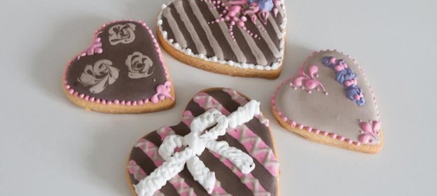 Ароматное печенье Валентинки