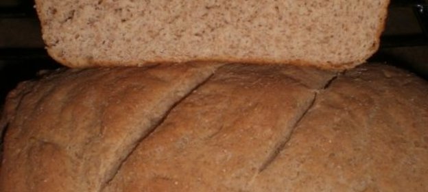 Диетический сметанный хлеб из цельной муки для ХП