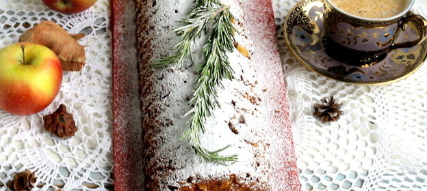 Медовый кекс с яблоком «Запах Рождества» для Фрау Светы
