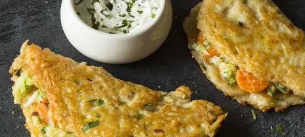 Драники с овощной начинкой