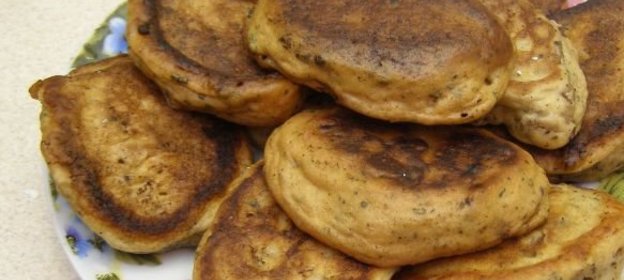 Закусочные оладьи с грибами