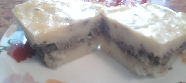 Картофельная запеканка с куриной печенью