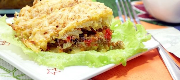 Мясная запеканка