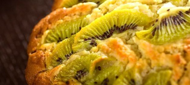 Сладкая пицца с киви