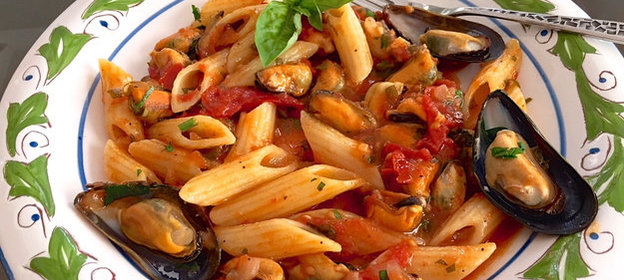 Паста с мидиями