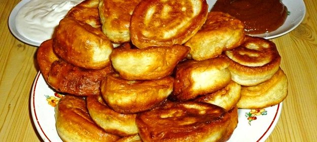 Оладьи ванильные на кефире