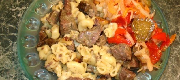 Тушеные макароны