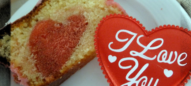 Кекс СЕРДЕЧНЫЙ ко дню Св. Валентина - для любимых... и дуэль!