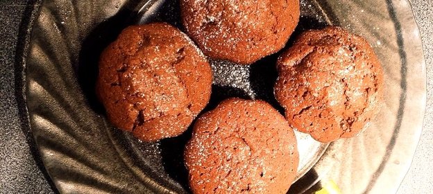 Кекс с шоколадной пастой