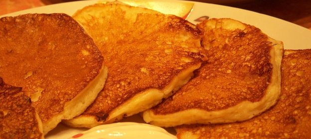 Творожно-пшенные оладьи