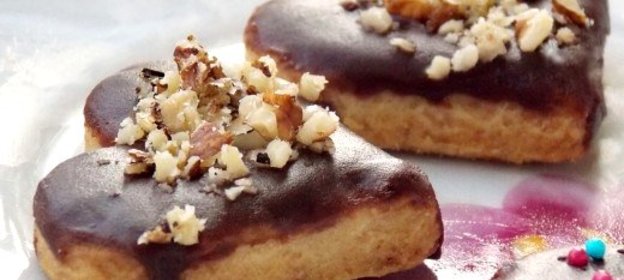 Печенье в форме сердечек