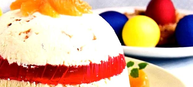 Пасха заварная с фруктовым желе