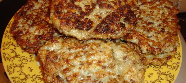 Оладьи грибные